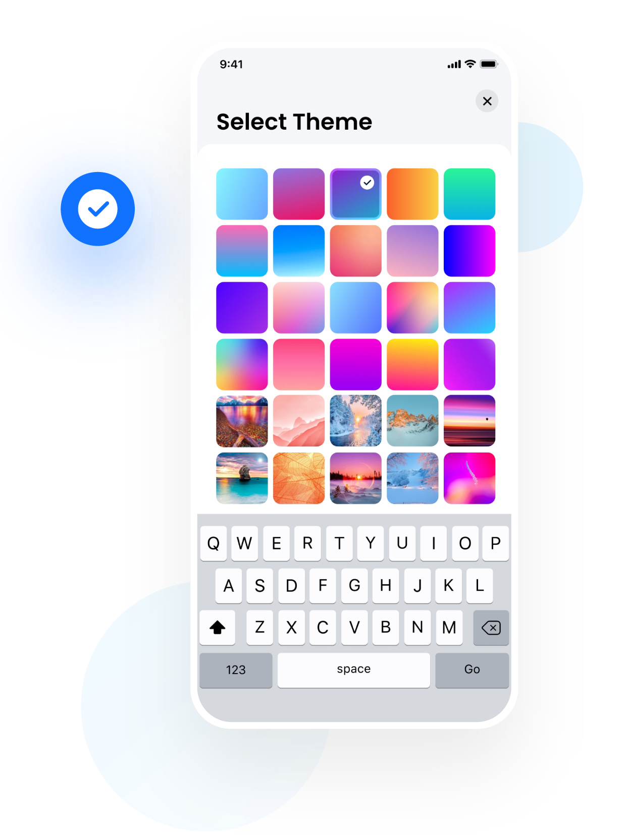 Stylish Keyboard Themes Collection for iPhone