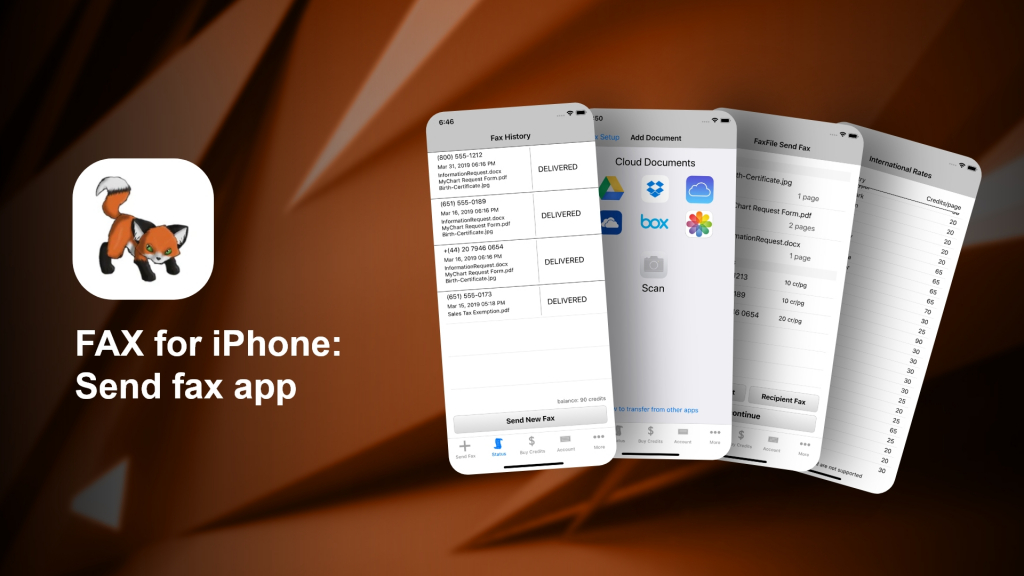FAX voor iPhone Verstuur fax app