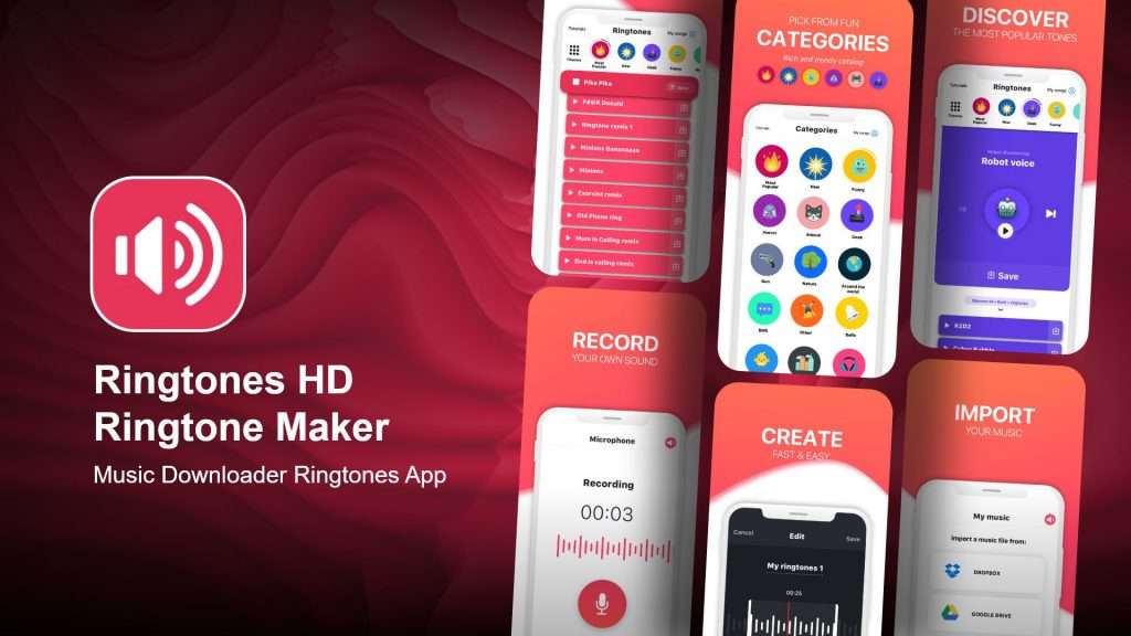 Make your own ringtones for iPhones through Ringtones HD