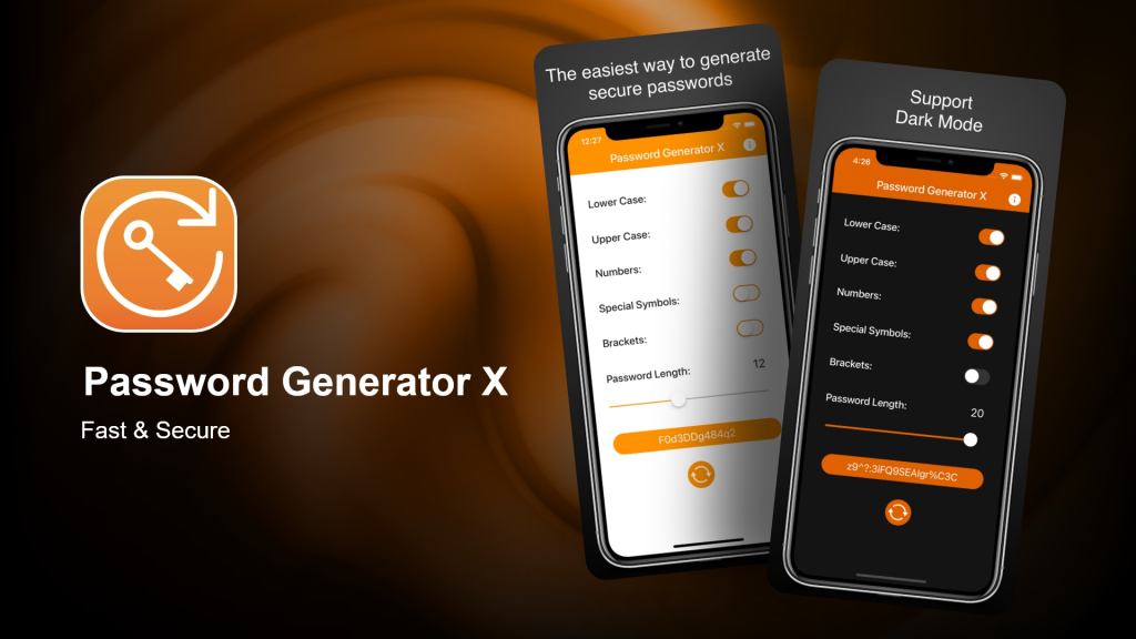Password Generator X app for iPhone