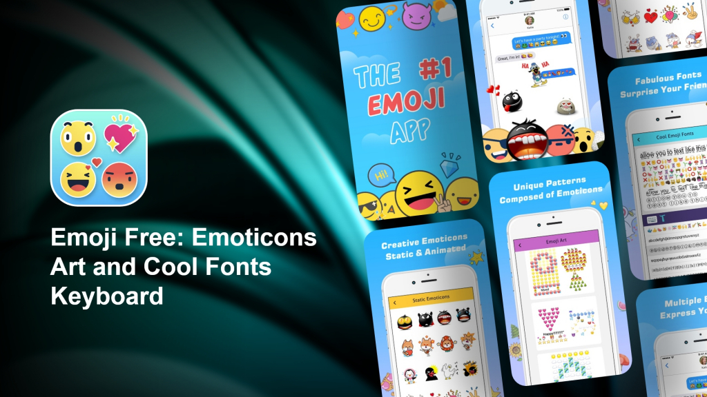 Emoji Free Emoticons Art and Cool Fonts Keyboard