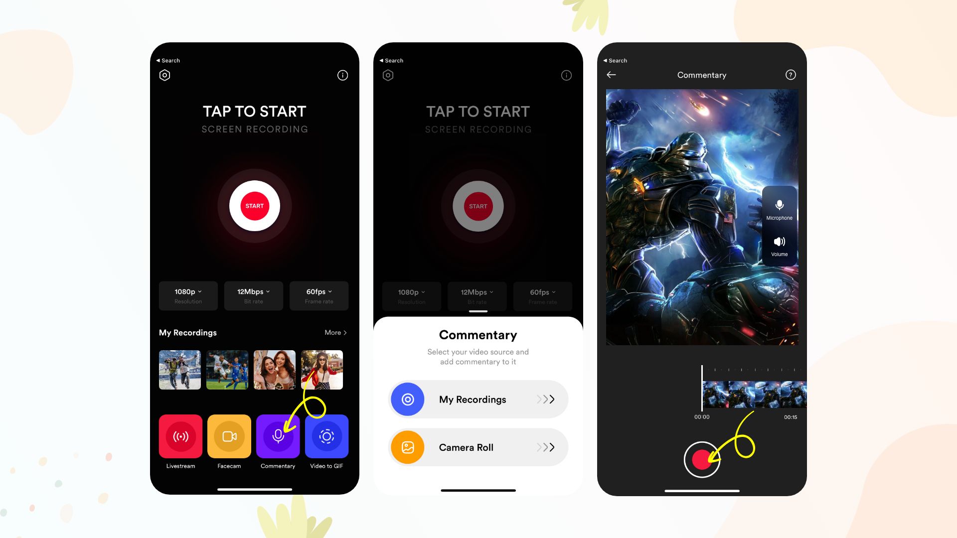 Gebruik de schermrecorder-app om voice-over aan video op iPhone toe te voegen