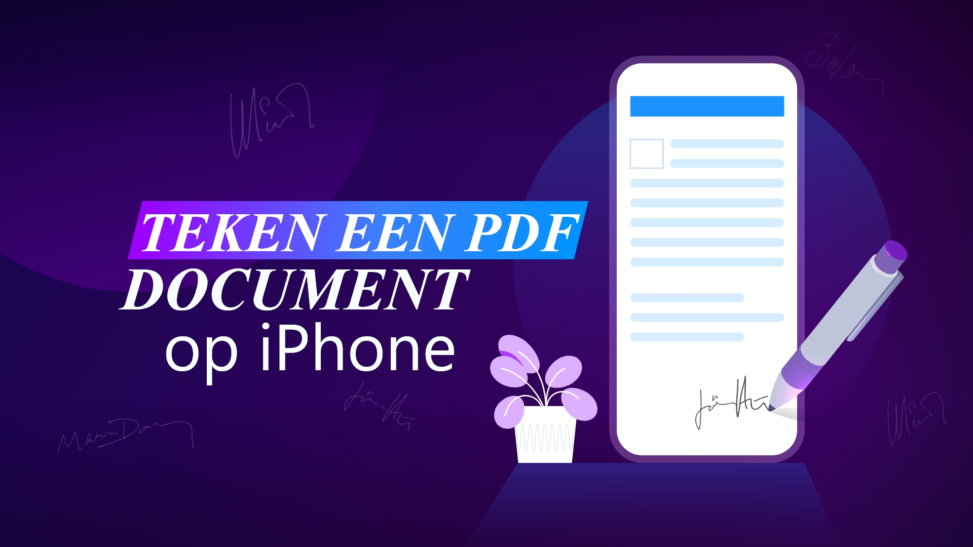 Hoe PDF-document ondertekenen op iPhone