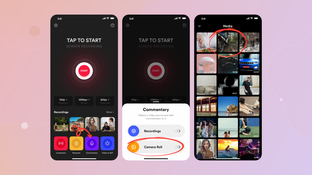 Hoe kan ik een video op iPhone versnellen met de Screen Recorder app?